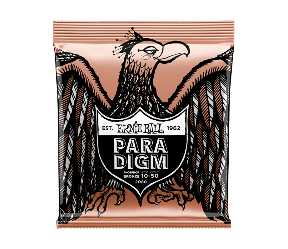 Jogo Cordas Guitarra Acústica Ernie Ball EB2080 Paradigm Phosphor Bronze 010-050