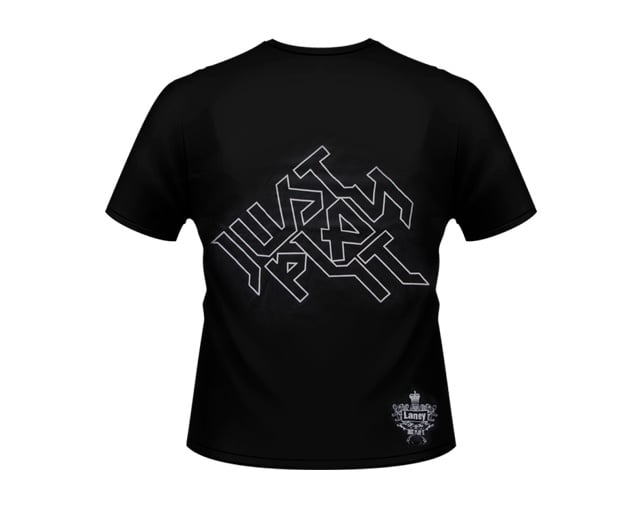 Laney Just Play It small logo S size Black T-Shirt