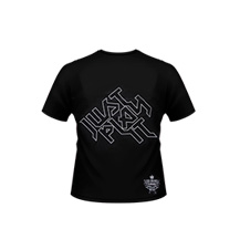 Laney Just Play It small logo S size Black T-Shirt