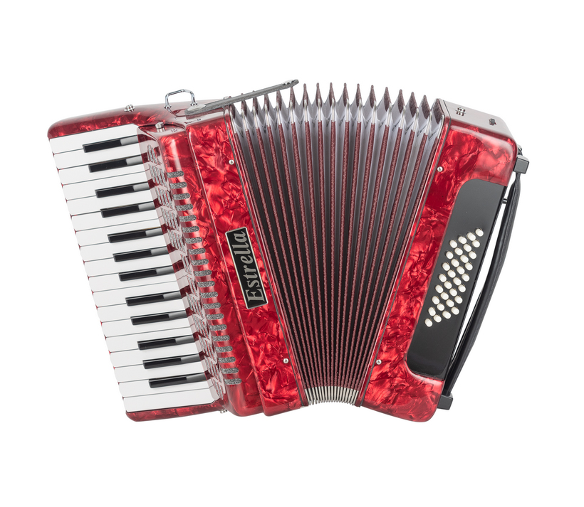 Estrella E32R 32 Red 30 Keys 32 Bass Piano Accordion