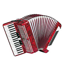 Estrella E60R Red 34 Keys 60 Bass Piano Accordion