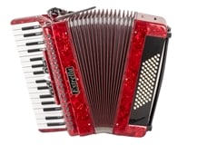 Estrella E72N Red Piano Accordion 34 Keys 72 Bass