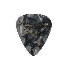 Fender 351 Celluloid Black Moto Picks