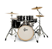 Gretsch Energy E-605 Black with Cymbals and Drum Throne