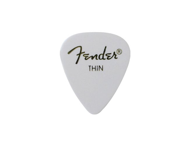 Fender 351 Celluloid Thin White Picks