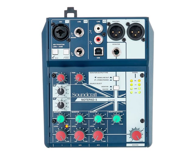 Soundcraft NotePad 5 Mixer without Effects