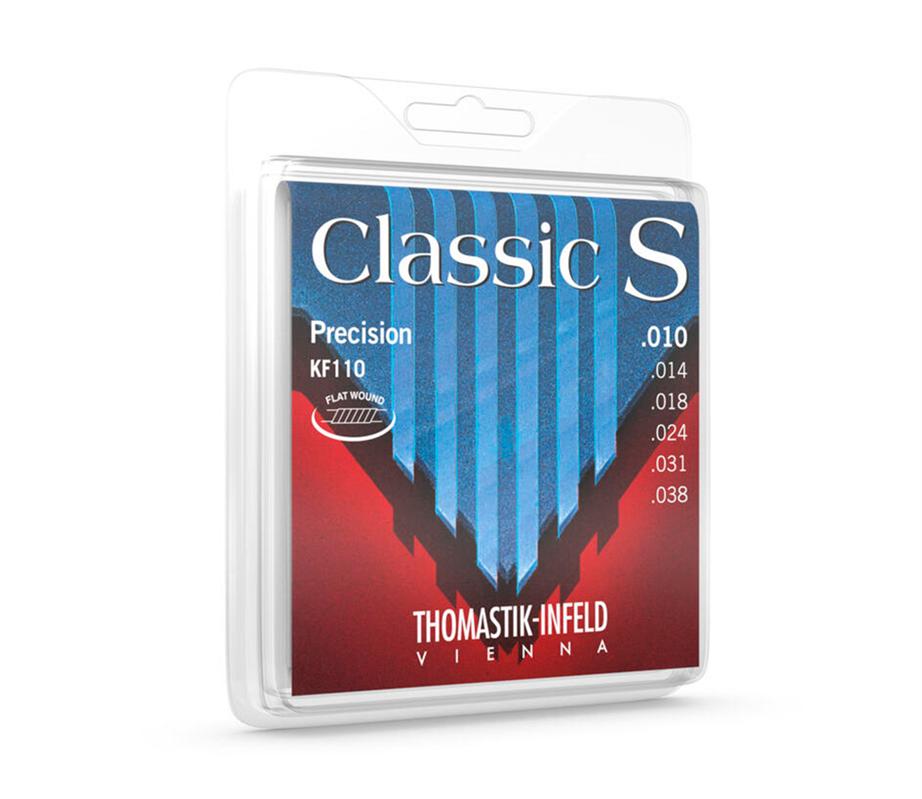 Thomastik KF110 Chrome Steel Flat Wound 010 038 Classic guitar strings