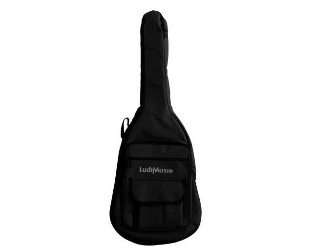 Saco de Guitarra Clássica 3/4 Ludimusic 32B Com logo Preto