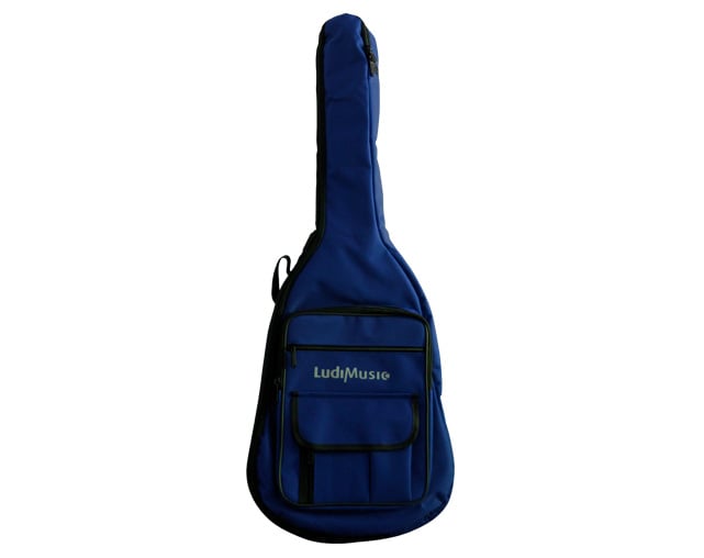 Ludimusic 32B 3/4 Classical Guitar Gig Bag With logo Blue