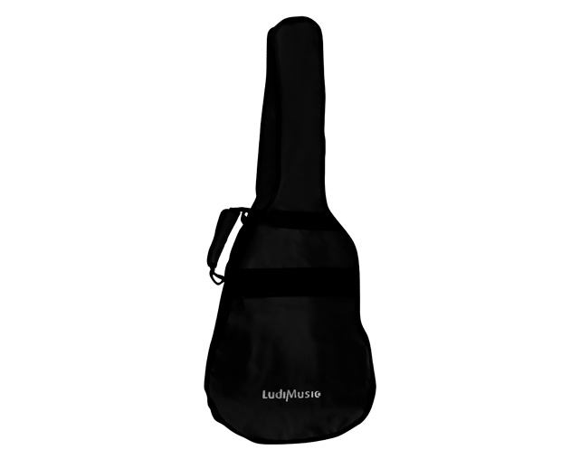 Ludimusic Logo 20B Black 3/4 - 7/8 Classical Guitar Bag