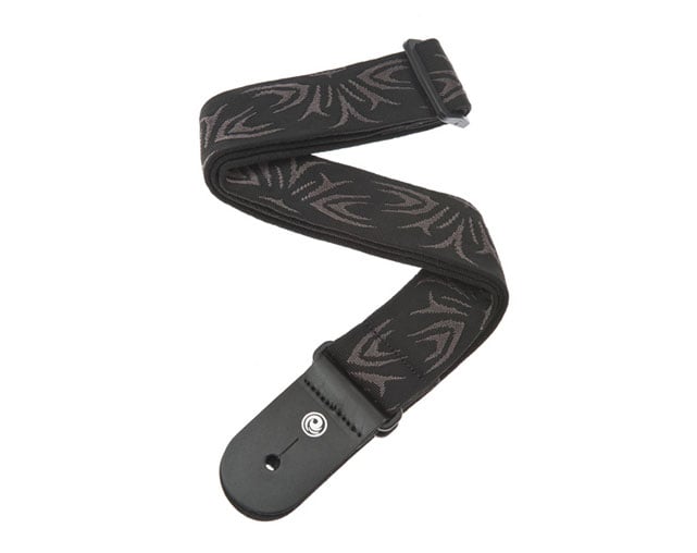 Planet Waves 50F078 Woven Black/Gray Tattoo Guitar Strap