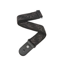 Planet Waves 50F078 Woven Black/Gray Tattoo Guitar Strap