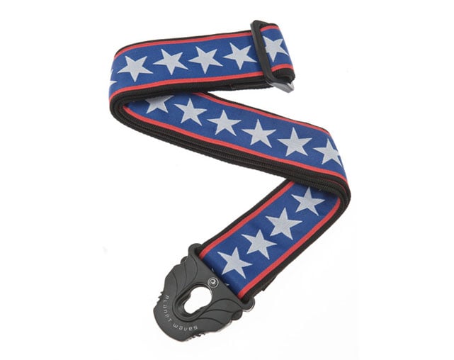 Planet Waves 50PLA10 Planet Lock Stars & Stripes Guitar Strap