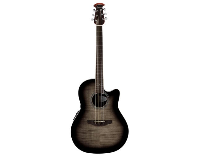 Ovation Celebrity Balladeer CS24P Transparent Black Flame
