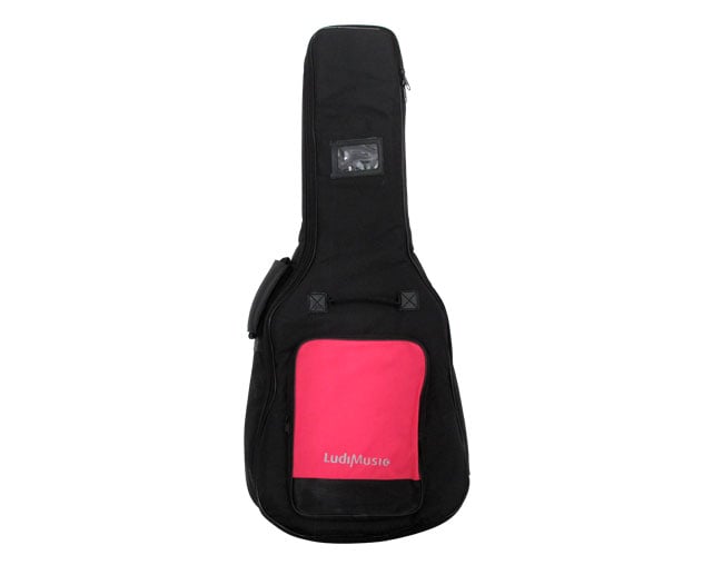 Saco Guitarra Clássica Ludimusic 76 25mm Preto/Rosa 4/4