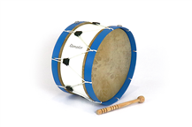 Adamastor Nº4 White / Blue Hoop 38cm Traditional Bass Drum