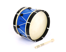 Adamastor Nº3 Blue / Black Hoop 35cm Traditional Bass Drum