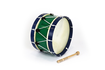 Bombo Tradicional Adamastor Nº3 Verde/Aro Azul 35cm