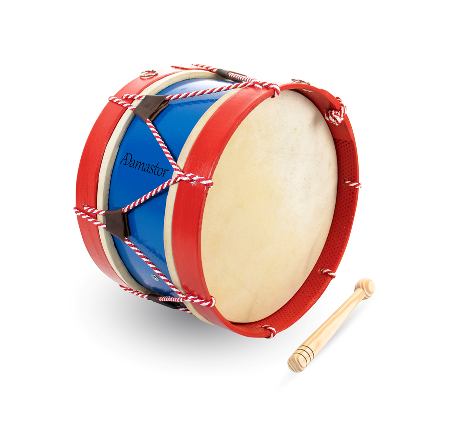Adamastor Nº2 Blue / Red Hoop 30cm tradicional bass drum