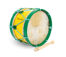 Adamastor Nº1 Yellow / Green Hoop 28cm tradicional bass drum