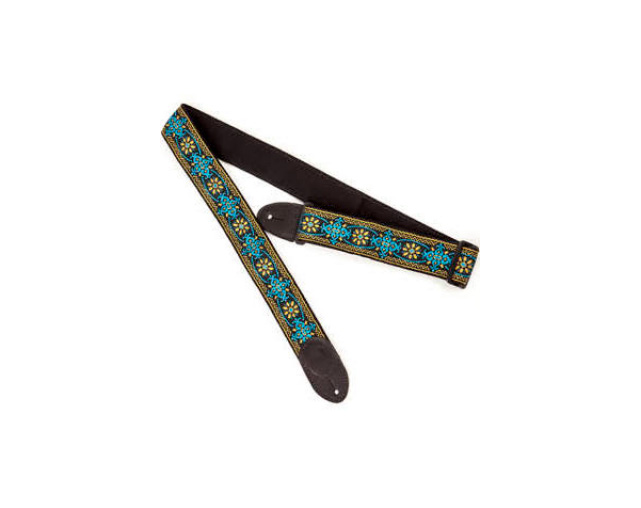 Gretsch Diamond Blue/Orange Black End Guitar Strap