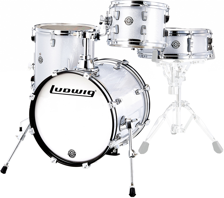 Bateria Ludwig Breakbeats White Sparkle
