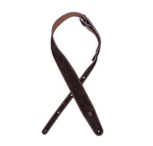 D'Addario 25REV03 Reversible Black/Brown suede Leather guitar strap