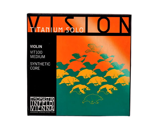 Thomastik VIT100 4/4 Vision Titanium Solo medium tension Violin Strings