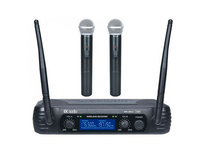 EK WR-69LD Dual Wireless Handheld Microphone