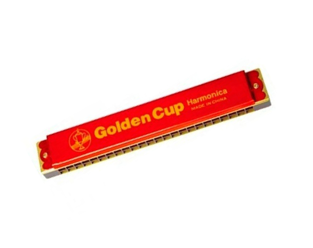 Golden Cup 241-48 C Red Harmonica