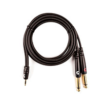 D'Addario PW-MPTS-06 1,80m 1xM Jack 35/2xJack 65 Audio Cable