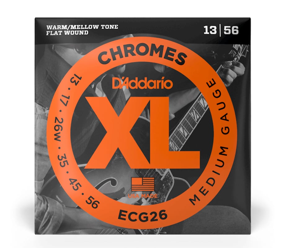 D'Addario ECG26 Chrome Flat Wound 013-056 Electric guitar strings