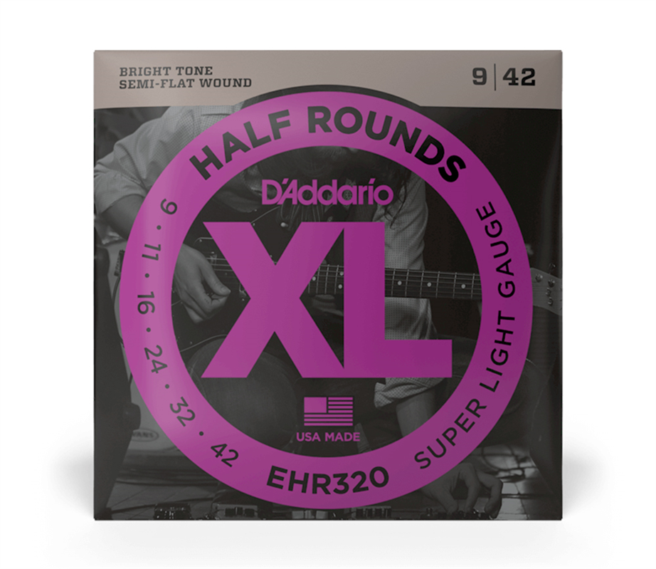 D'Addario EHR320 Semi-flat Wound 009-042 Electric guitar strings