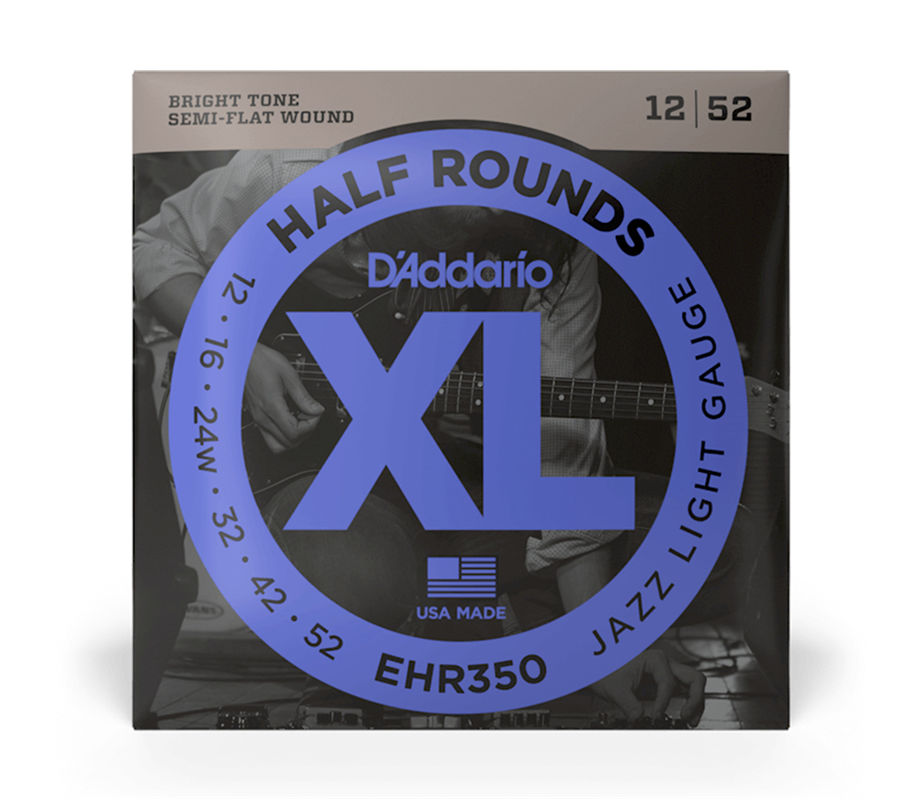 D'Addario EHR350 Semi-flat Wound 012-052 Electric guitar strings
