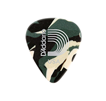 Daddario 1CCF6-25 Heavy Camouflage Green Guitar Picks