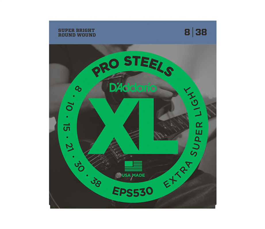 Daddario EPS530 ProSteels 008-038 Electric guitar strings