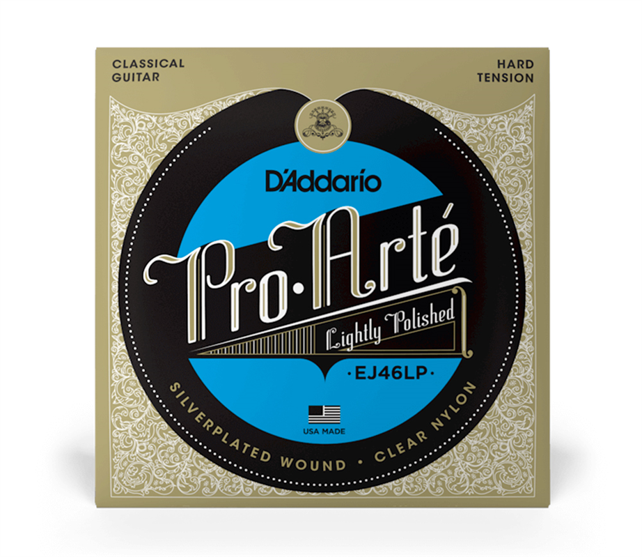 D'Addario EJ46LP Lightly Polished Classical Guitar String Set Hard Tension