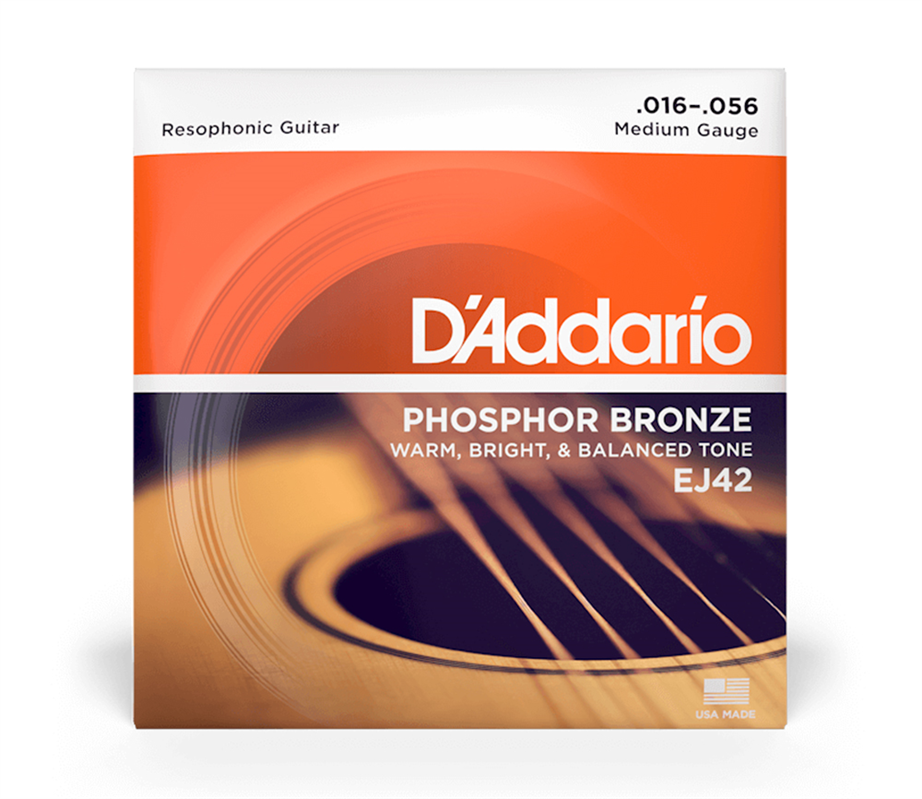 D'Addario EJ42 Resophonic 016-056 Acoustic Guitar String Set