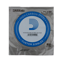 D'Addario Plain Steel PL024 Single Guitar string
