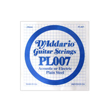 D'Addario Plain Steel PL007 Single Guitar string