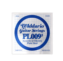 D'Addario Plain Steel PL009,5 Single Guitar string