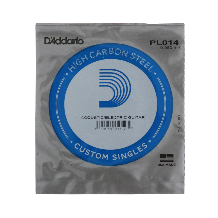 D'Addario Plain Steel PL014 Single Guitar string