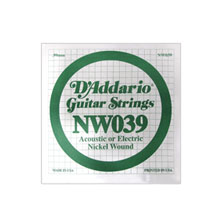 D'Addario Plain Steel NW039 Single Guitar string