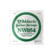 D'Addario Plain Steel NW054 Single Guitar string