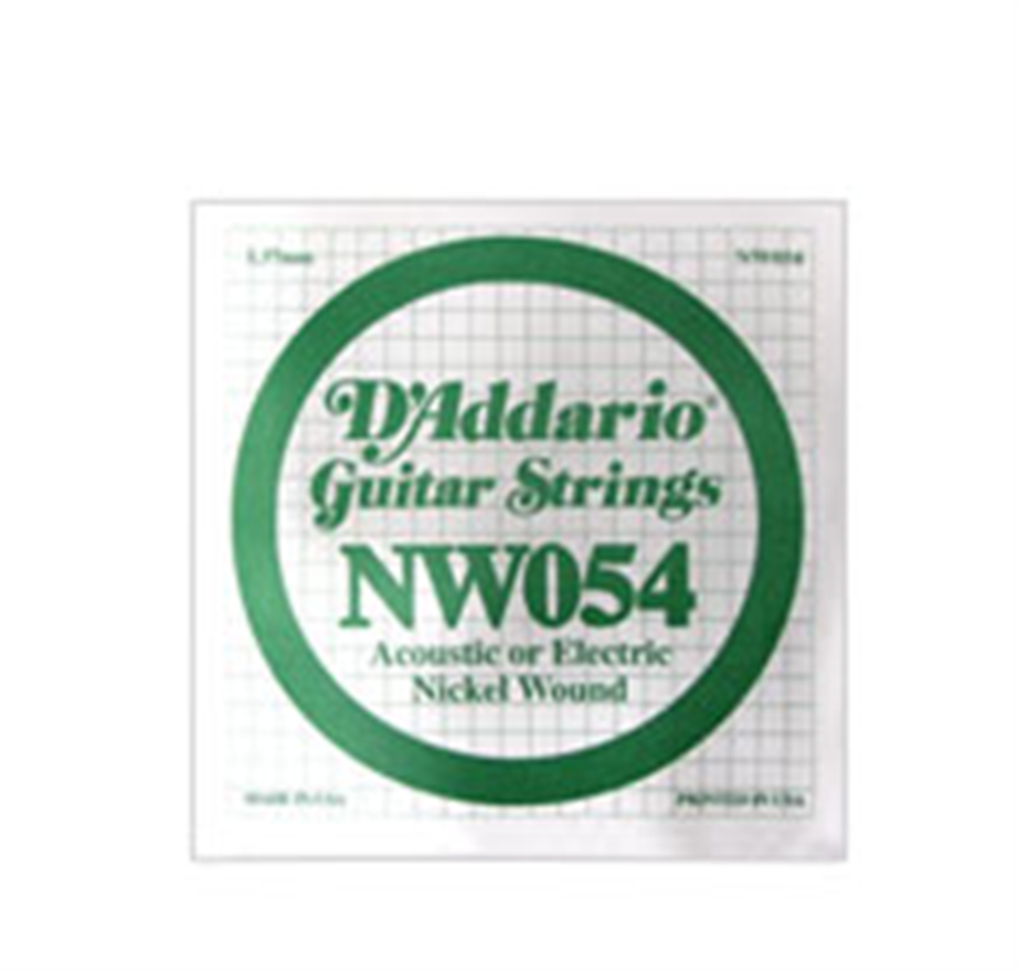 D'Addario Plain Steel NW054 Single Guitar string