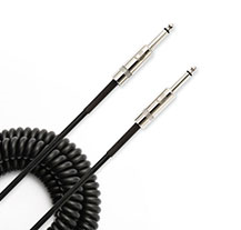 D'Addario PW-CDG-30BK Black 9mt Coiled Instrument Cable