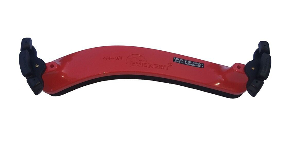 Everest ES-4 Spring Collection Red 3/4 - 4/4 Violin Shoulder Rest