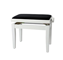 Ludi FX030 White Gloss Piano Bench