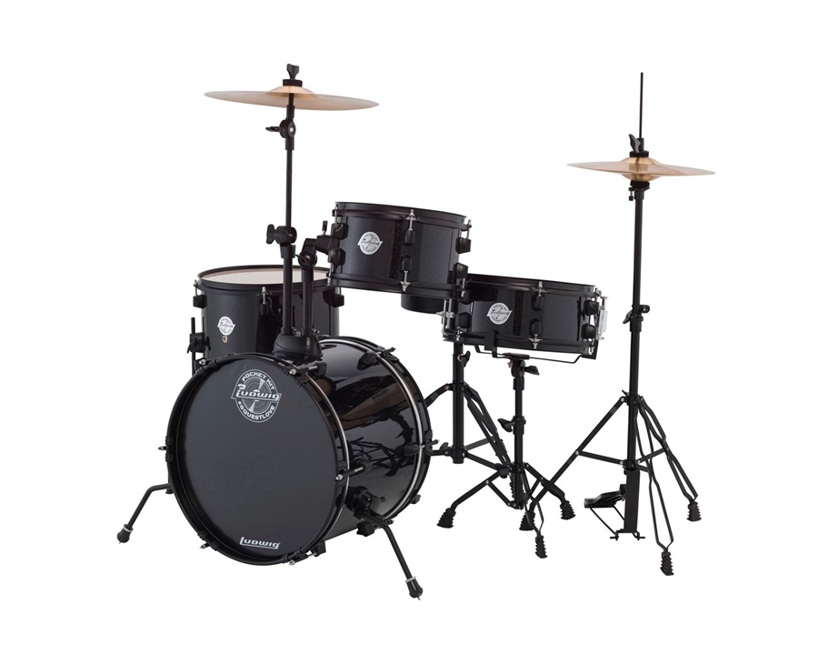 Ludwig Pocket Kit Black Sparkle Drumkit