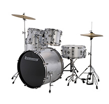 Ludwig LC175 Accent Drive Prata com Pratos e Banco